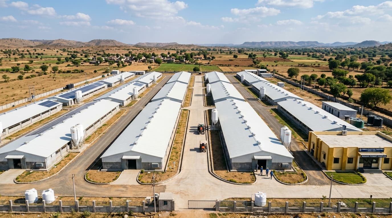 Farm aerial overview